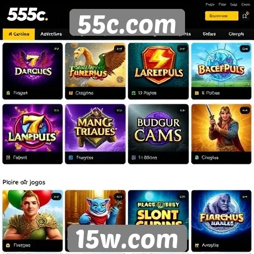 Análise dos jogos disponíveis no 55c.com
